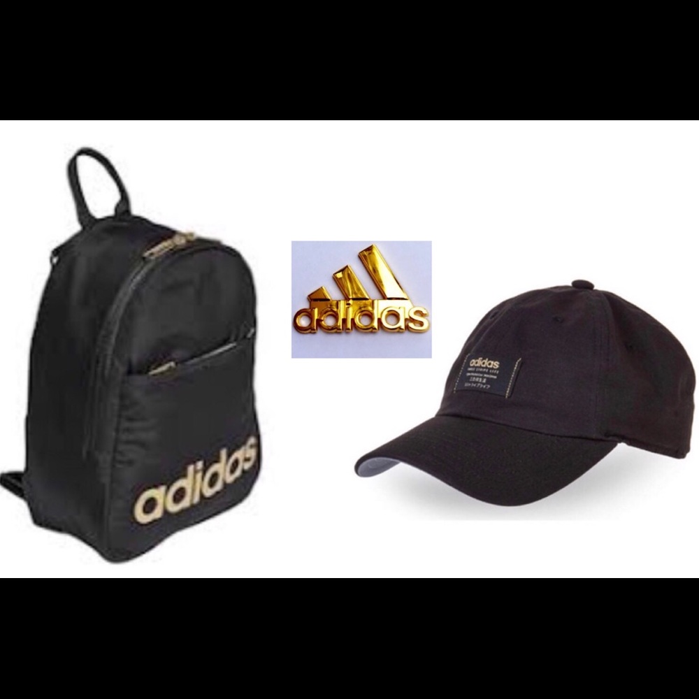 NWT ADIDAS HAT & MINI BAGPACK